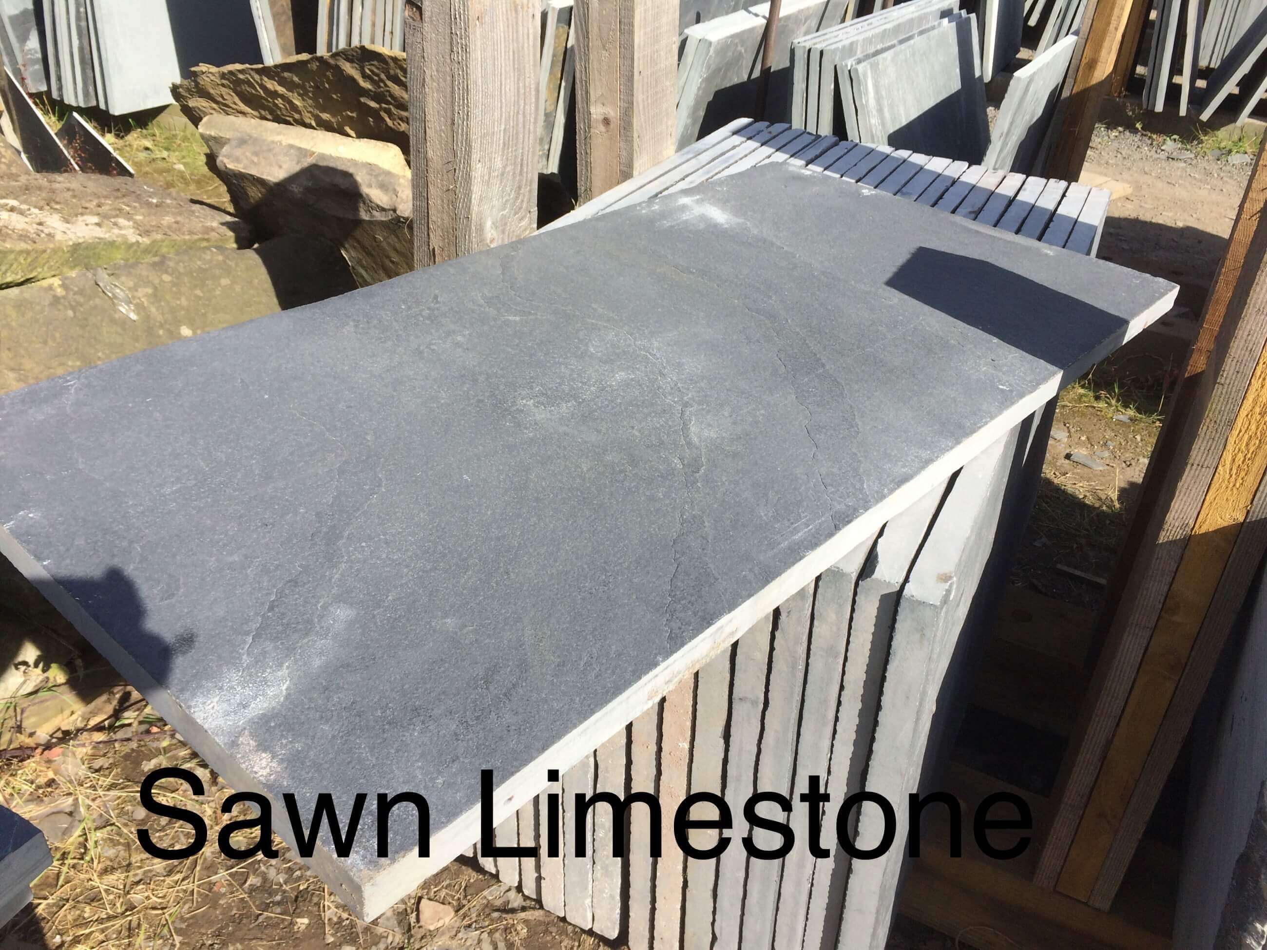 Second image for Black Limestone Hearth Slab